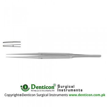 Diam-n-Dust™ Micro Dressing Forcep Straight Stainless Steel, 23 cm - 9" Tip Size 6.0 x 0.7 mm 